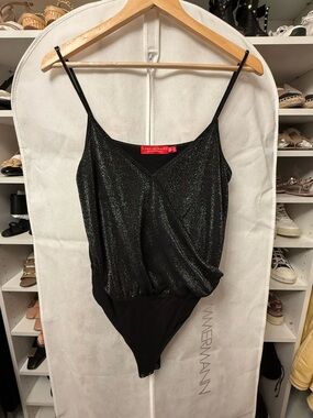 n:PHILANTHROPY Black sparkle bodysuit size small